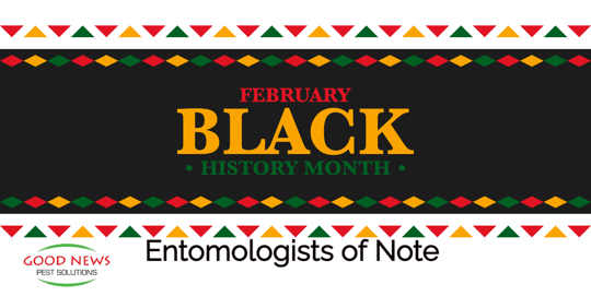 This is a Black History Month image promoting notable entomologists of note.