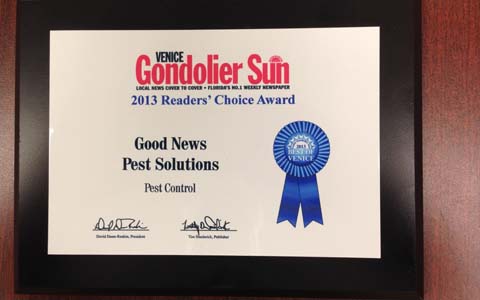 Venice: Thank You for Naming Us Best Pest Control Service!